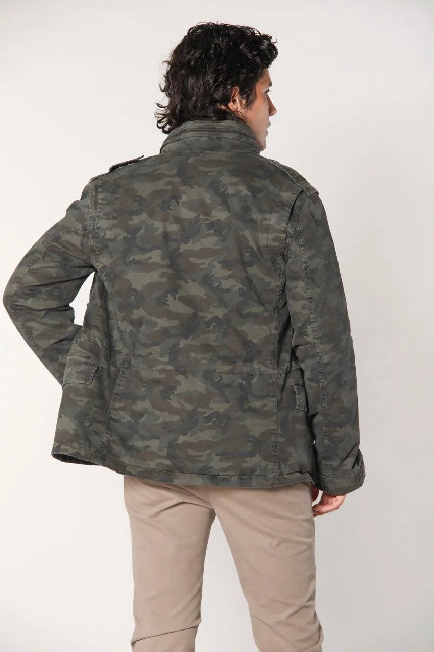 Jacket M74 man Field Jacket in satin with camouflage pattern slim fit sold by Mason's product image thumbnail 4