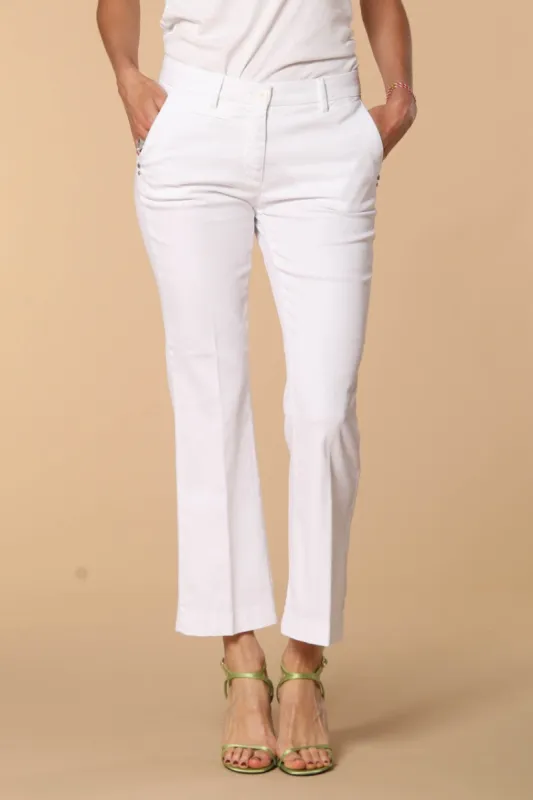 New York Trumpet women's chino pants in cotton and tencel piquet slim sold by Mason's