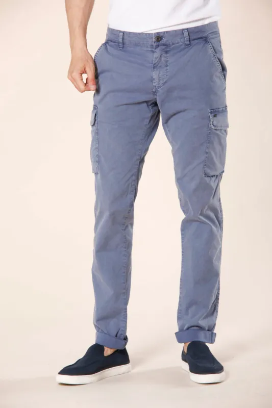 Chile men's cargo pants in stretch twill icon washing extra slim sold by Mason's