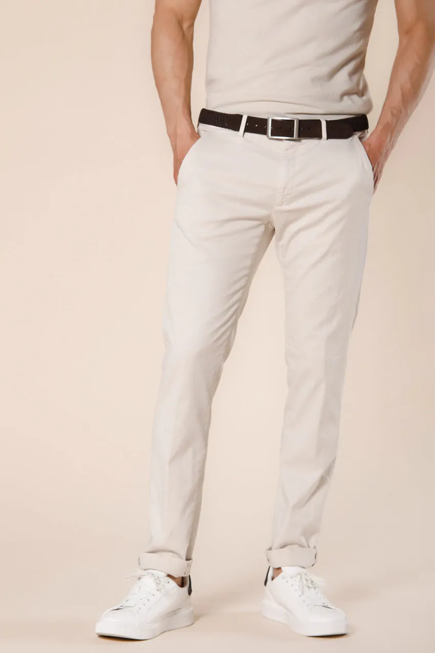 Torino Summer Color men's chino pants in cotton and tencel slim sold by Mason's
