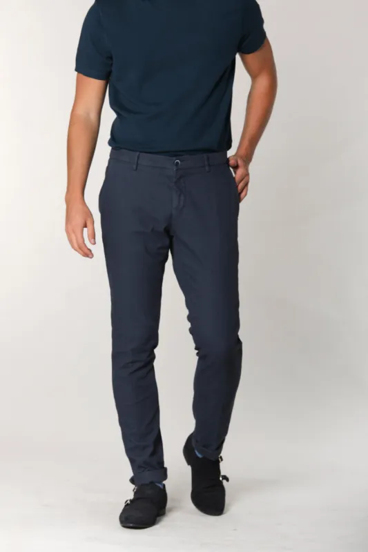 Milano Style man partridge eye chino pants extra slim sold by Mason's