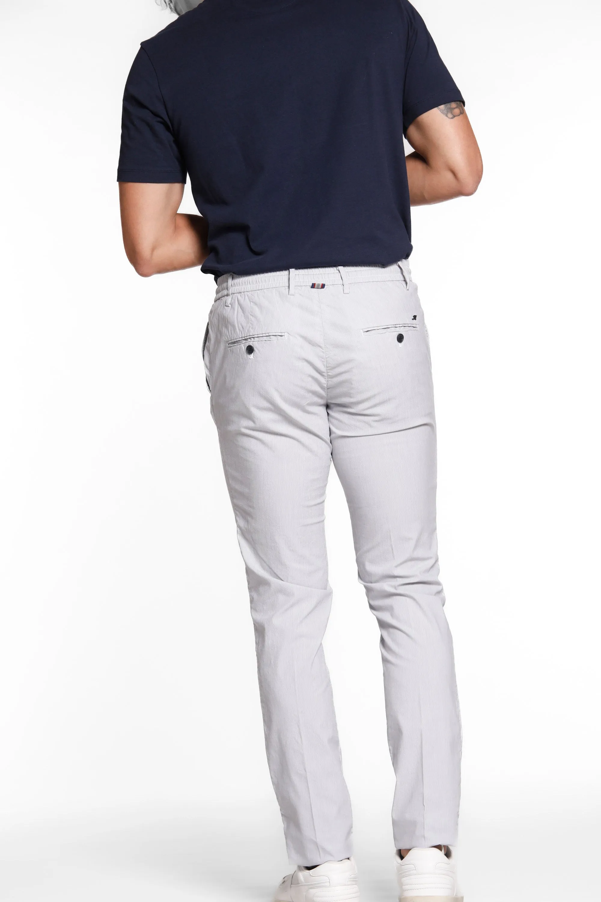 Milan Jogger man chino pants in tencel and cotton extra slim sold by Mason's product image thumbnail 5