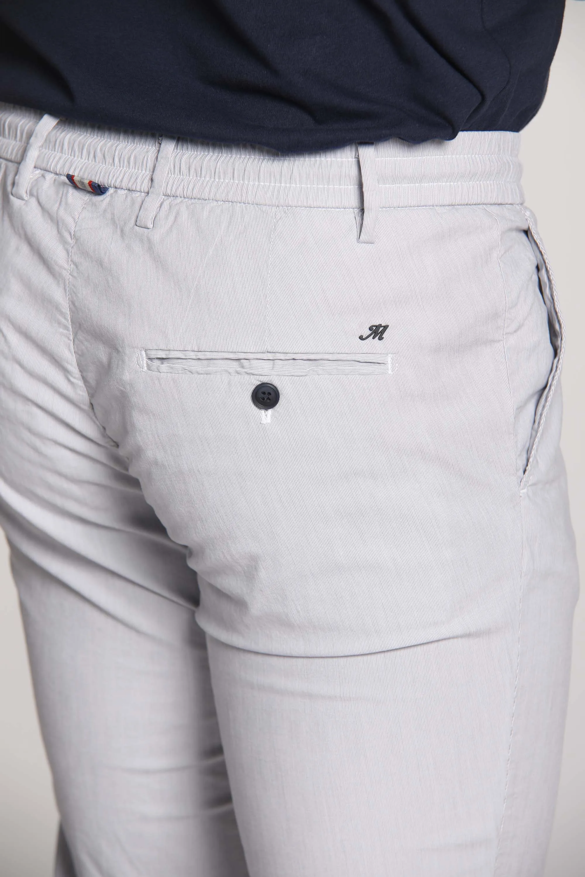 Milan Jogger man chino pants in tencel and cotton extra slim sold by Mason's product image thumbnail 4