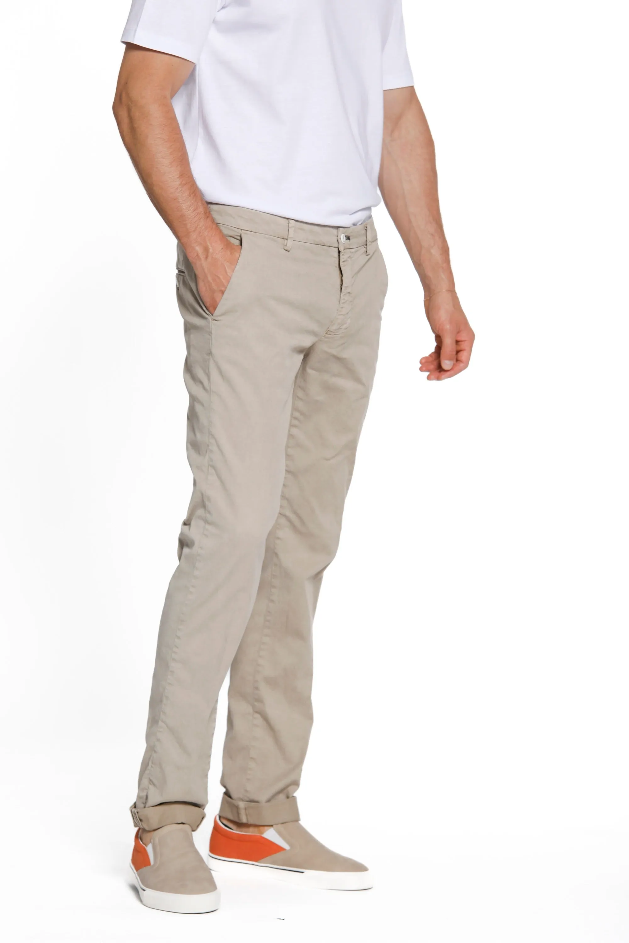 Torino Summer Color man chino pants in cotton and tencel slim sold by Mason's product image thumbnail 3