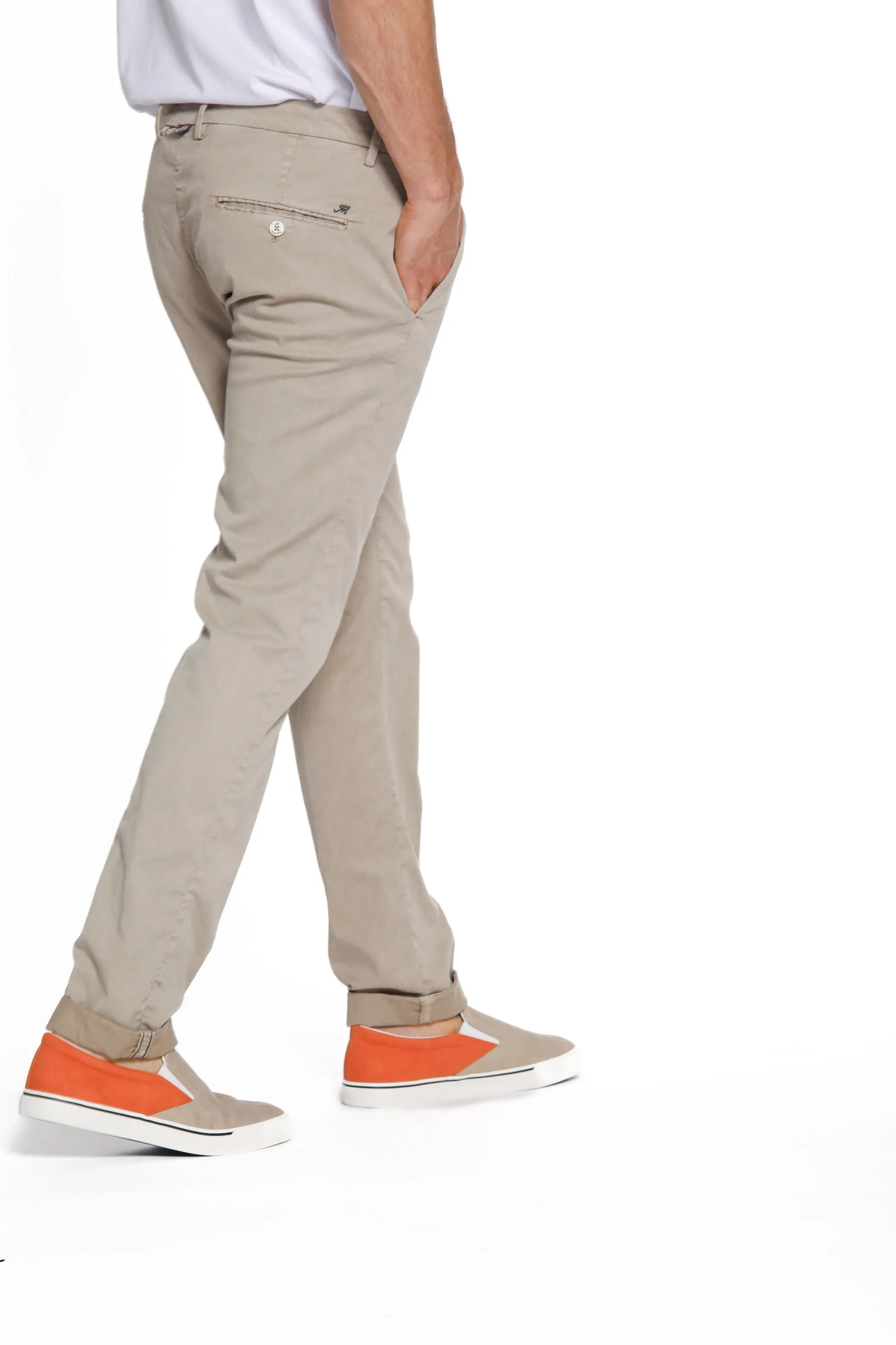 Torino Summer Color man chino pants in cotton and tencel slim sold by Mason's product image thumbnail 4