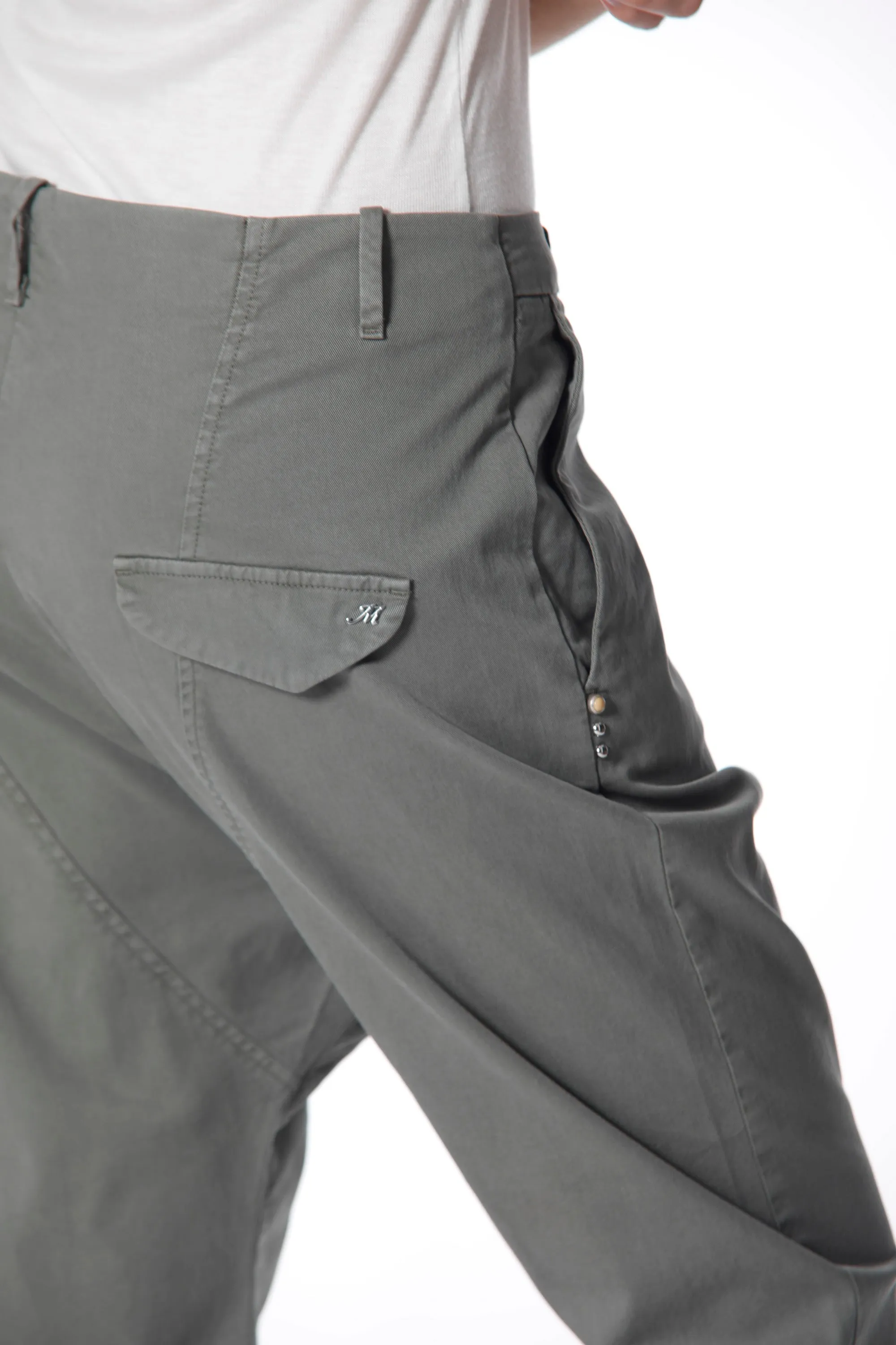 Malibu Jogger woman chino pants in cotton and tencel relaxed sold by Mason's product image thumbnail 5