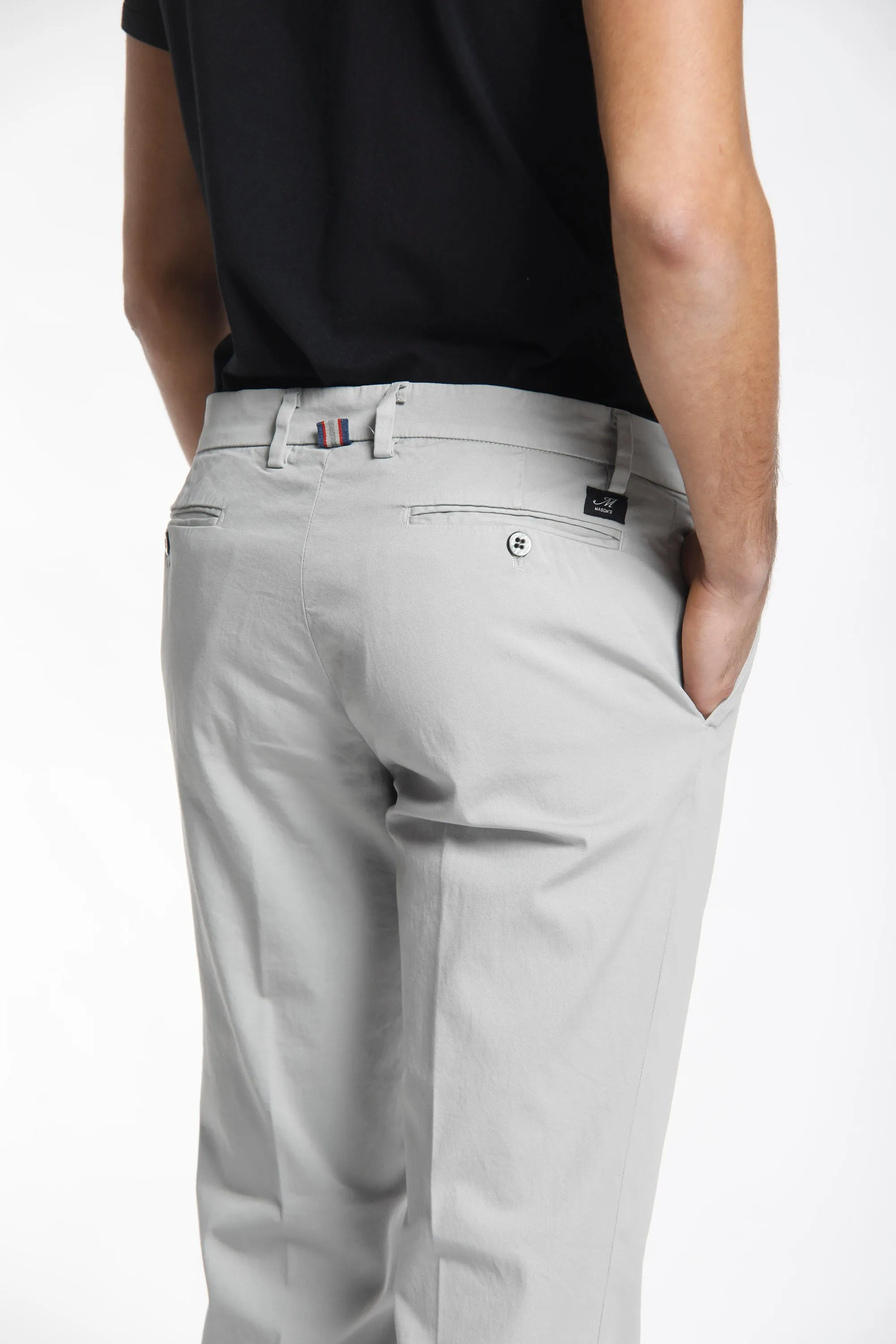 New York man chino pants in stretch satin regular sold by Mason's product image thumbnail 4