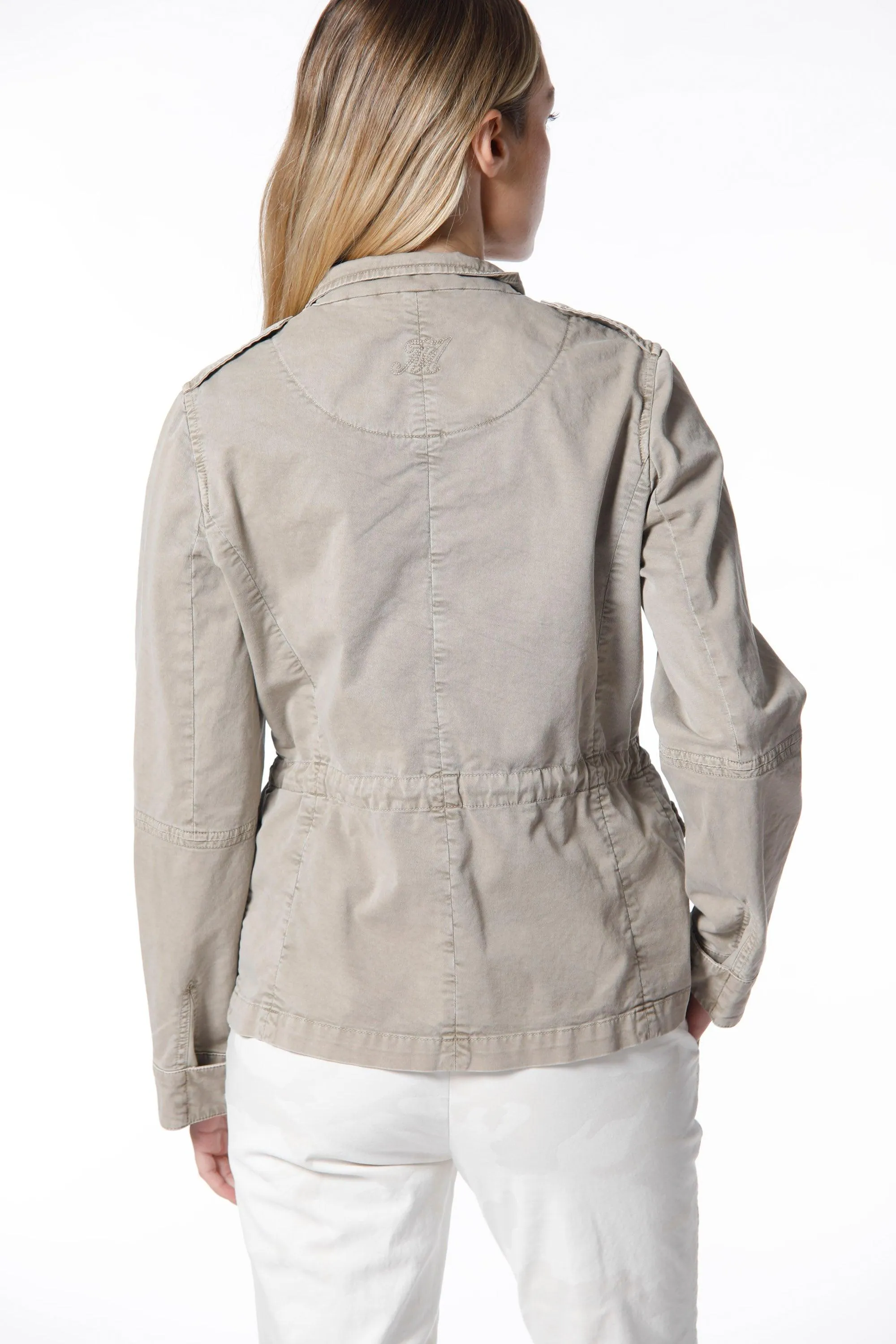 Eva woman field jacket in cotton icon washing with drawstring and patches sold by Mason's product image thumbnail 5
