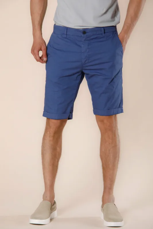 London men's chino bermuda in stretch gabardine regular fit ① sold by Mason's