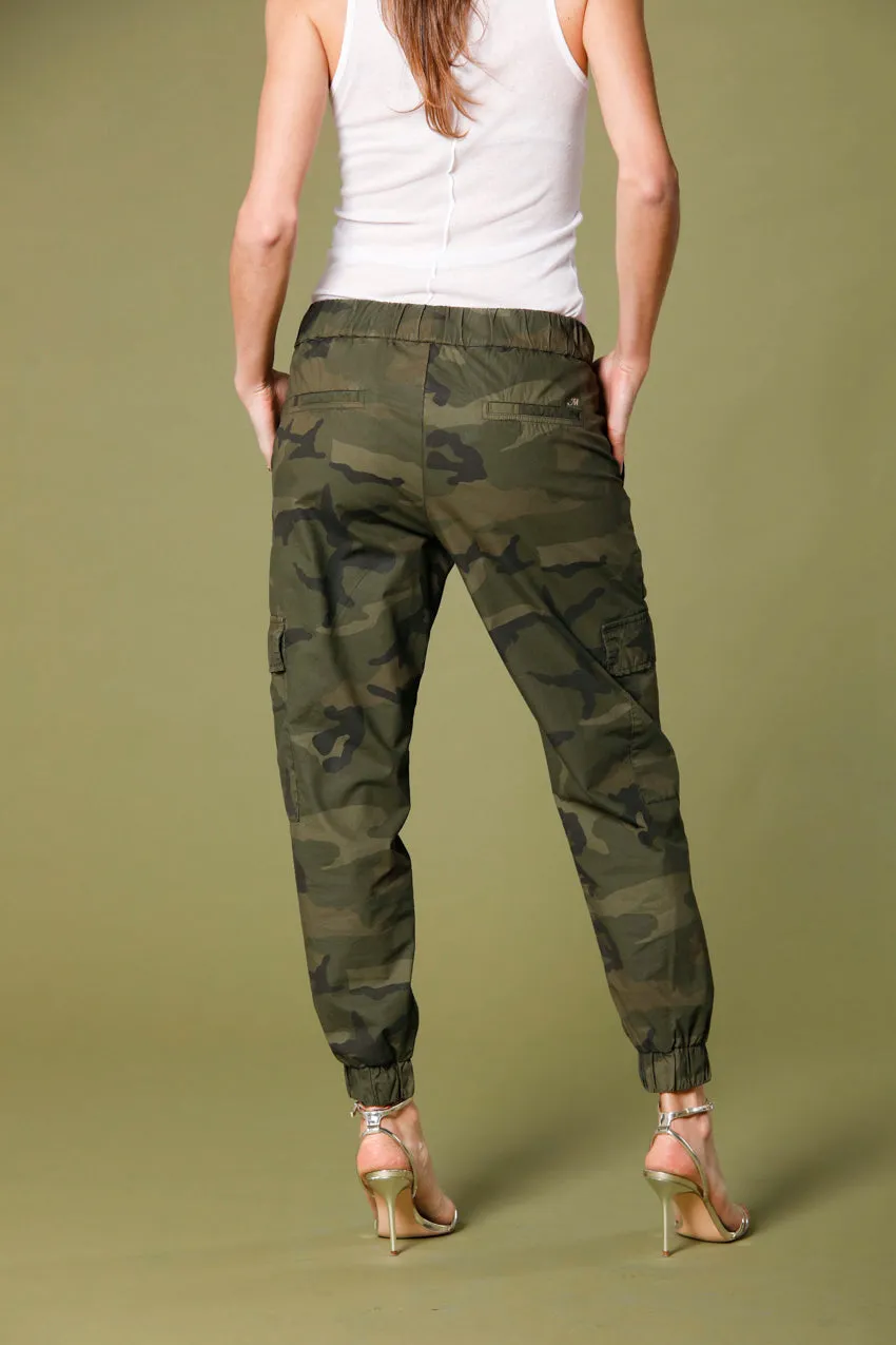 Cargo Jogger women's cargo pants in mat fabric with camouflage print relaxed sold by Mason's product image thumbnail 3