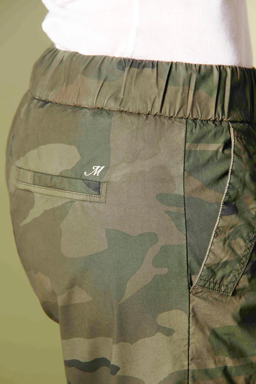 Cargo Jogger women's cargo pants in mat fabric with camouflage print relaxed sold by Mason's product image thumbnail 2