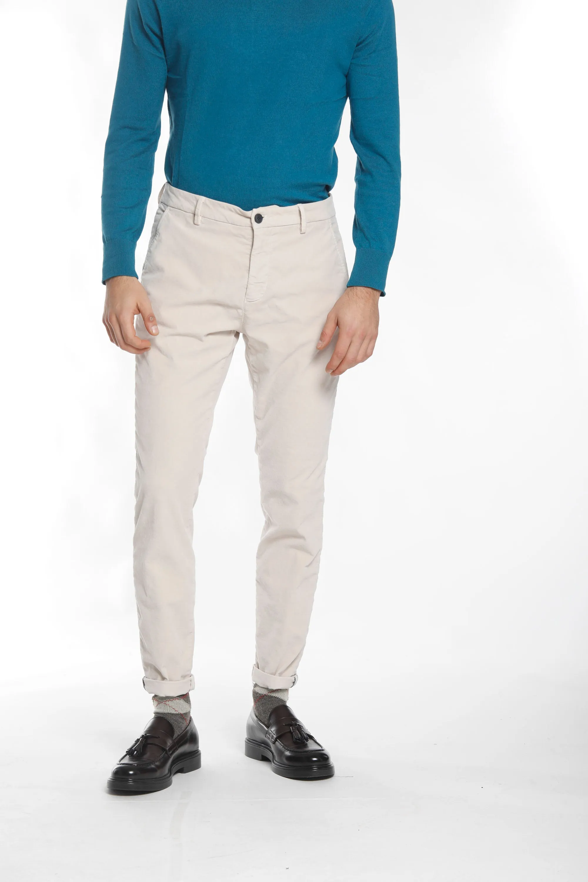 Osaka Style Essential man smooth velvet chino pant carrot fit sold by Mason's