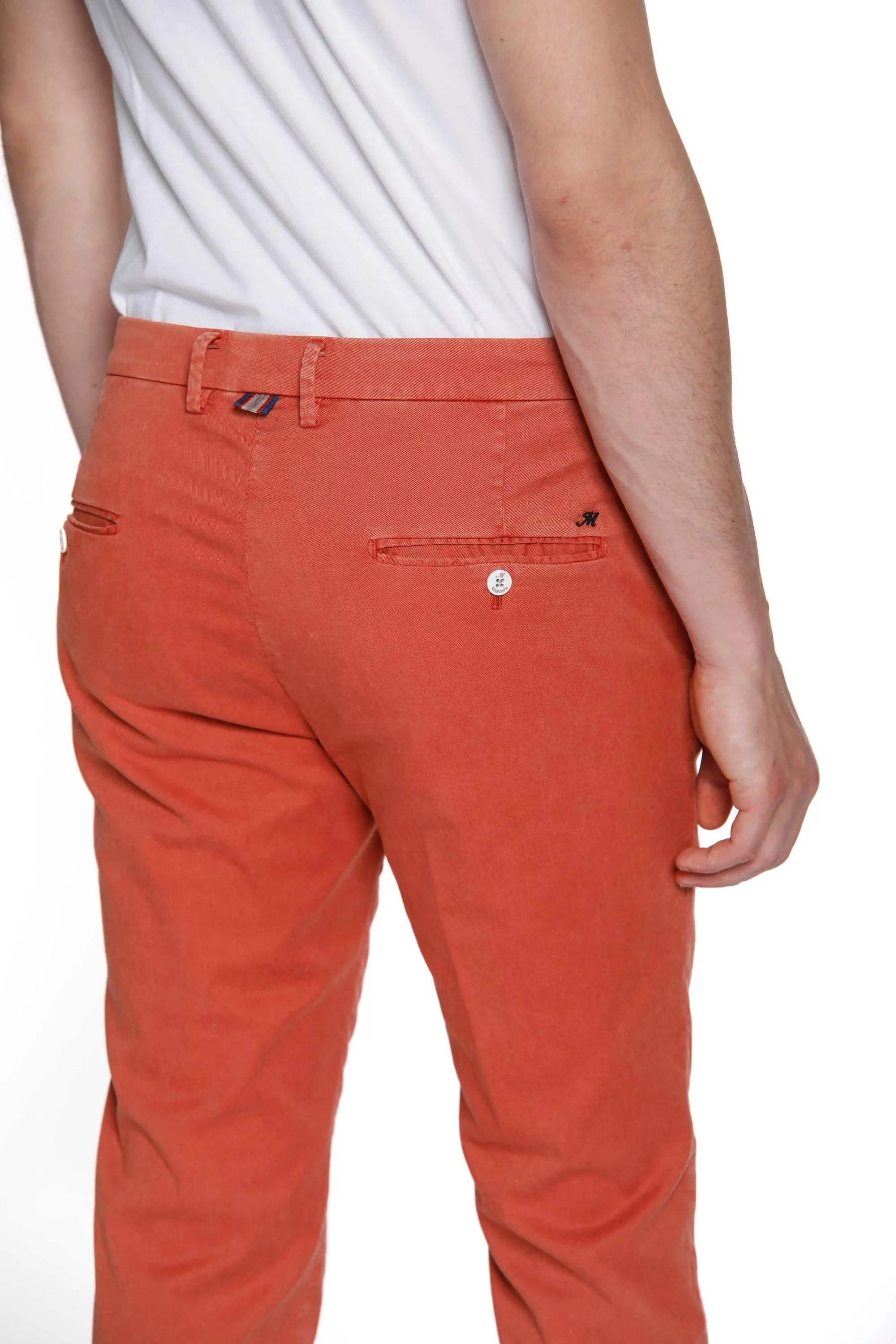 Torino Summer Color man chino pants in cotton and tencel slim sold by Mason's product image thumbnail 5