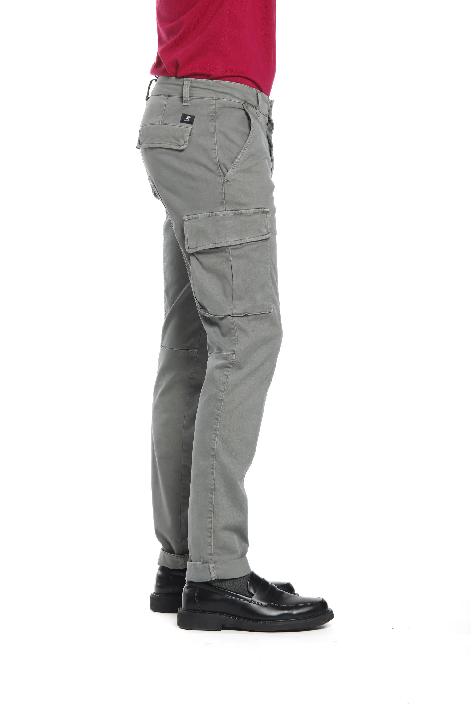 Chile man cargo pant in gabardine extra slim Special Washing sold by Mason's product image thumbnail 4