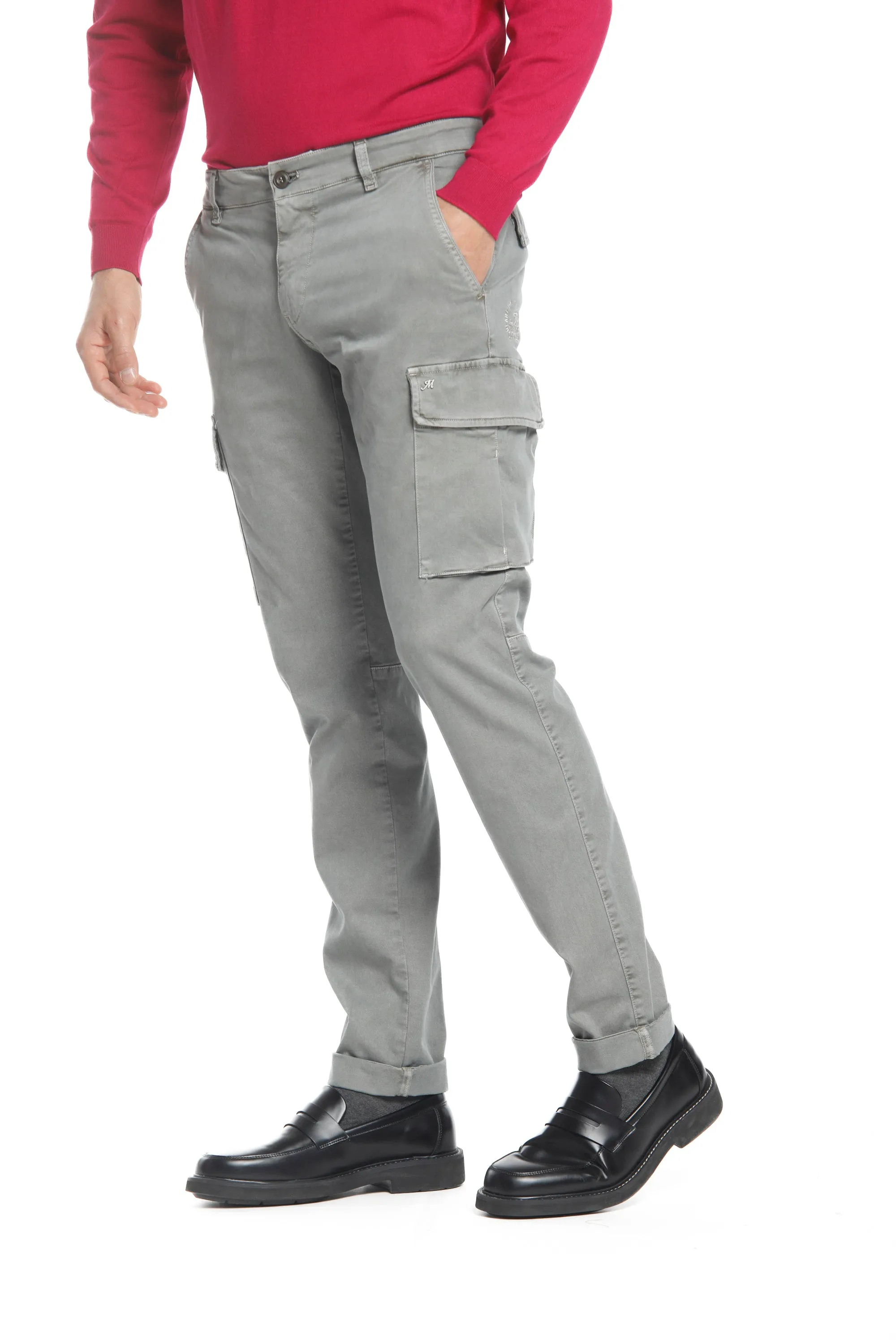 Chile man cargo pant in gabardine extra slim Special Washing sold by Mason's product image thumbnail 2