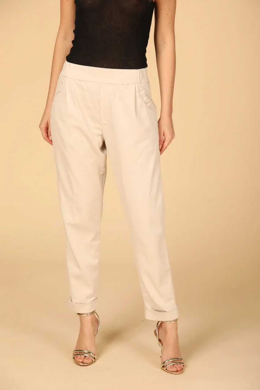 Easy Jogger women's chino pants in stretch fleece relaxed sold by Mason's