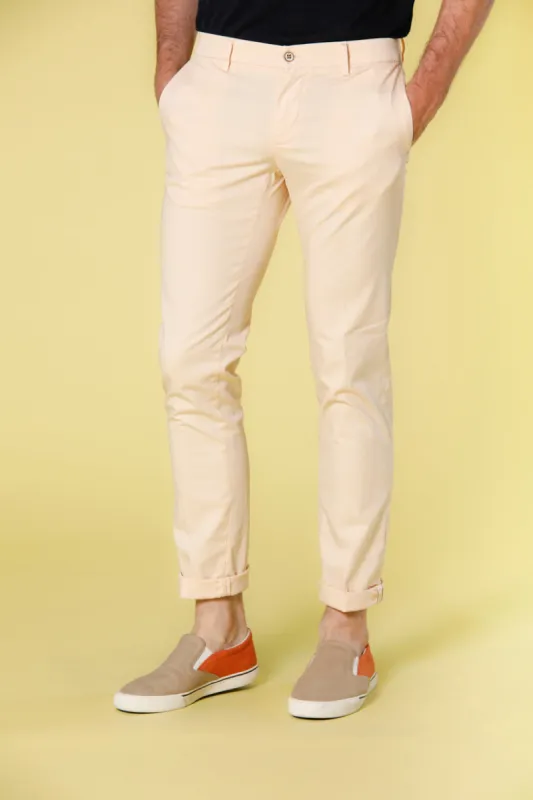 New York men's chino pants in stretch satin regular sold by Mason's