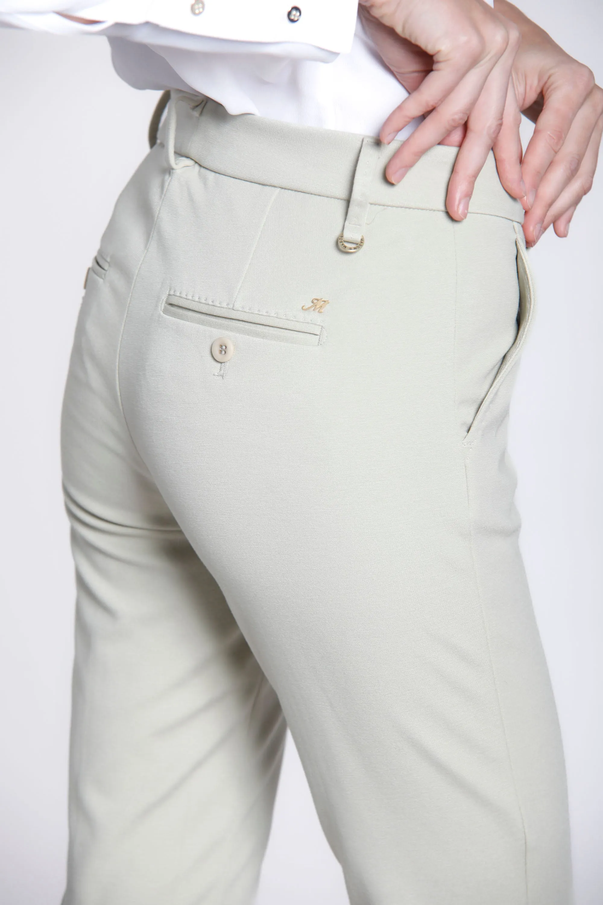 New York Slim woman technical jersey chino pants ① sold by Mason's product image thumbnail 4