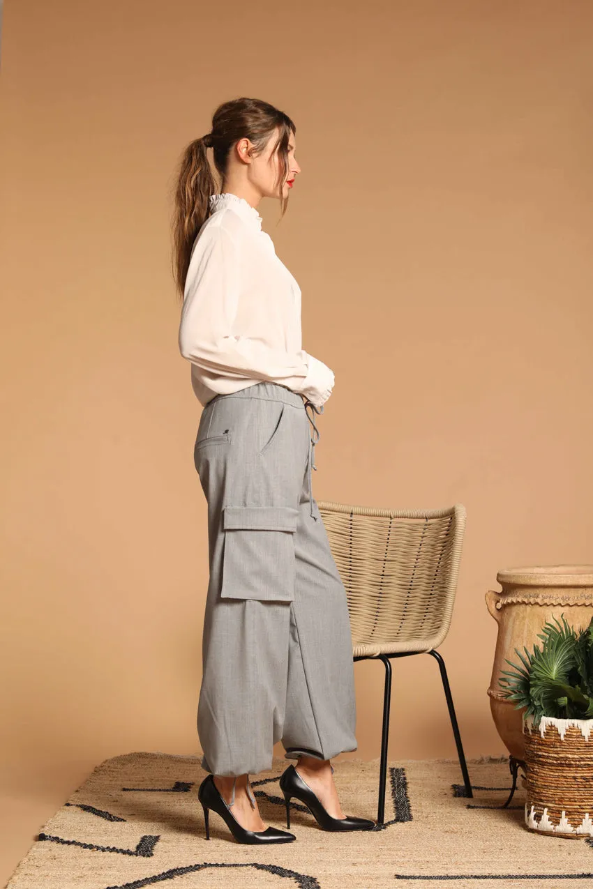 Francis women's cargo pants in wool cloth relaxed fit sold by Mason's product image thumbnail 2