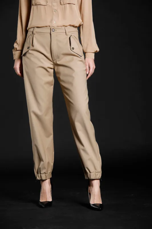 Evita woman wool cargo pants curvy sold by Mason's