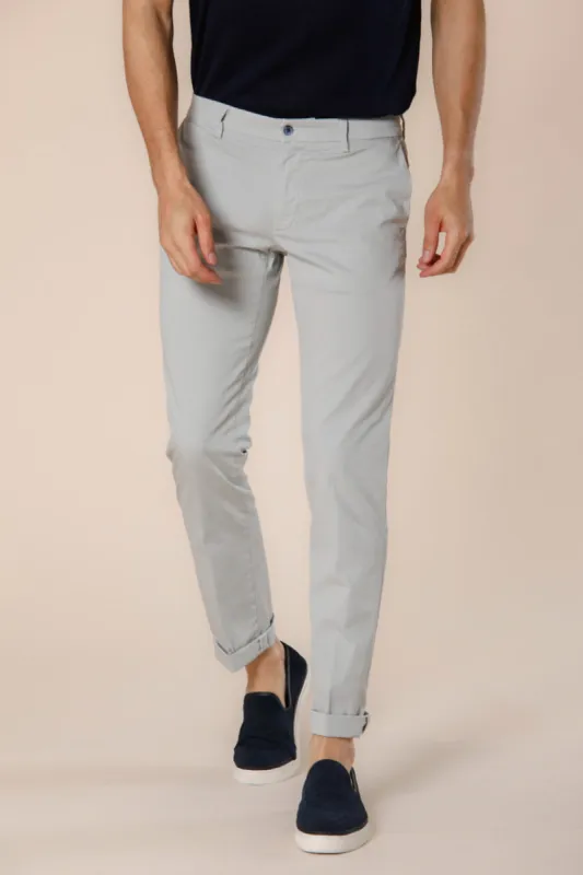 New York men's chino pants in stretch satin regular ① sold by Mason's