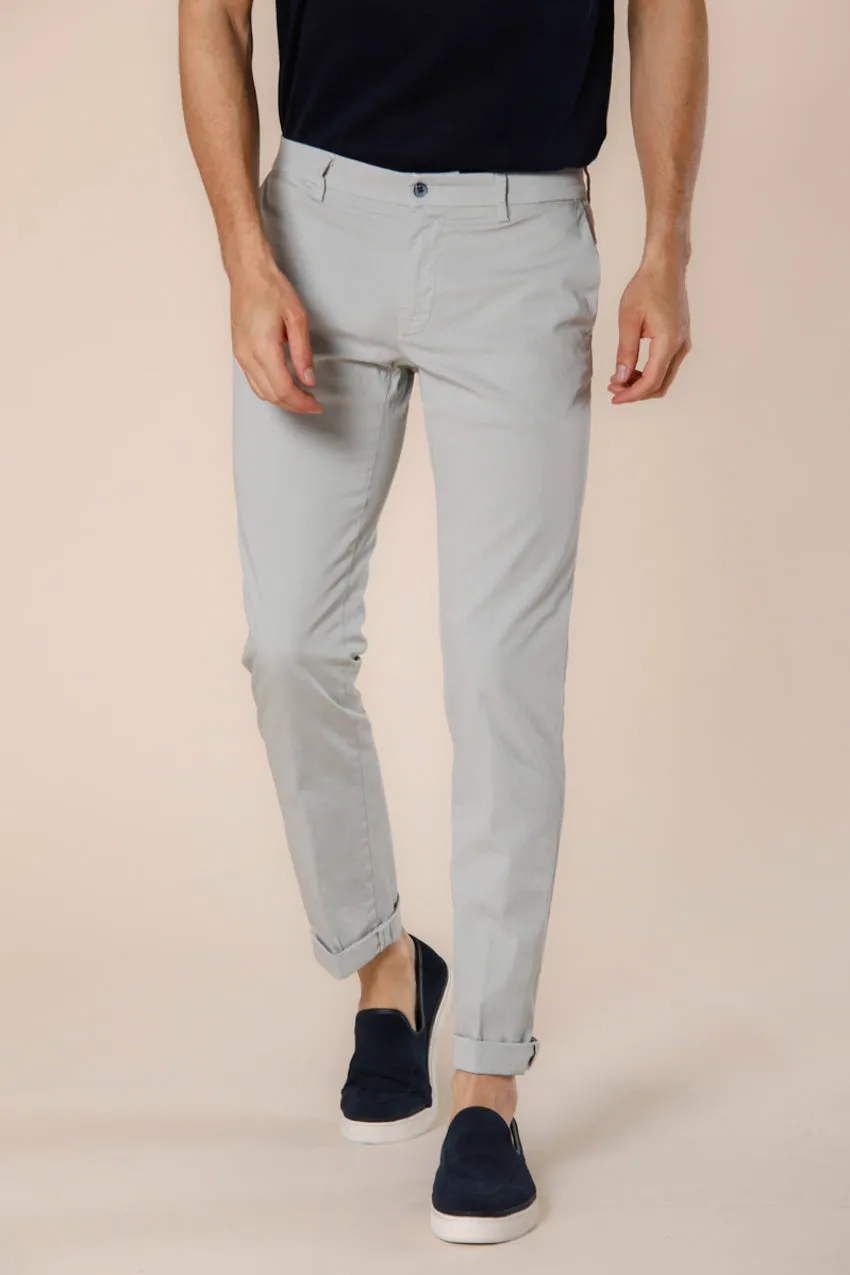 New York men's chino pants in stretch satin regular ① sold by Mason's