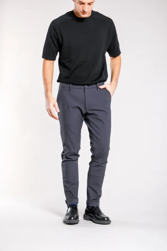 Milano Jog men's chino pants in jersey dynamic extra slim fit  sold by Mason's