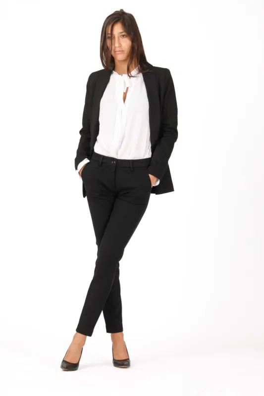 New York Slim woman technical jersey chino pants slim ① sold by Mason's