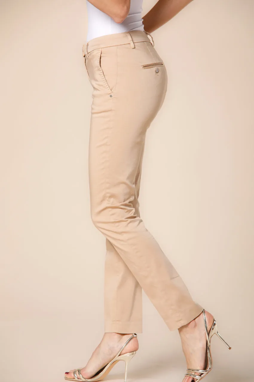 New York Slim women's chino pants in stretch satin slim sold by Mason's product image thumbnail 3