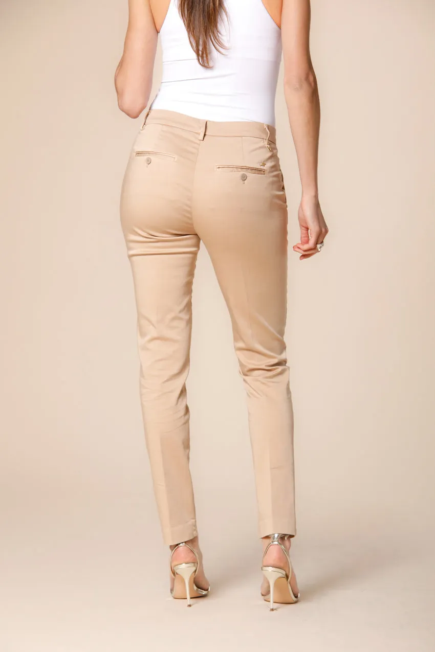 New York Slim women's chino pants in stretch satin slim sold by Mason's product image thumbnail 4