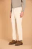 Osaka men's chino pants in velvet 500 stripes carrot fit sold by Mason's