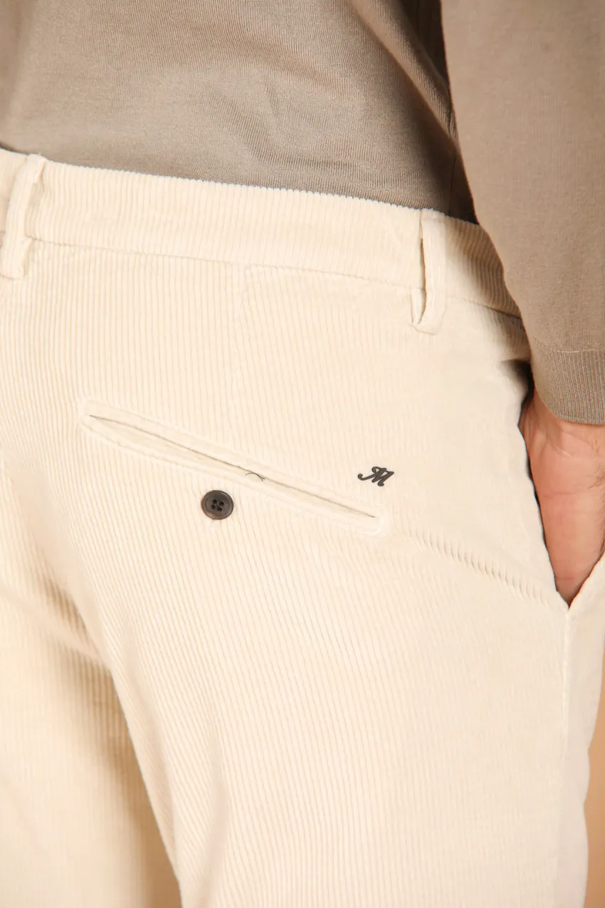 Osaka men's chino pants in velvet 500 stripes carrot fit sold by Mason's product image thumbnail 2