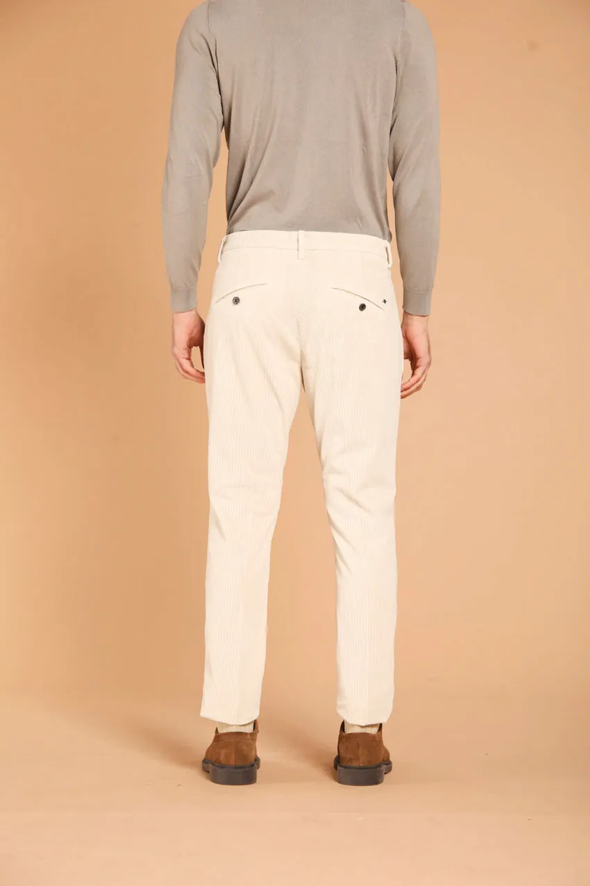 Osaka men's chino pants in velvet 500 stripes carrot fit sold by Mason's product image thumbnail 3