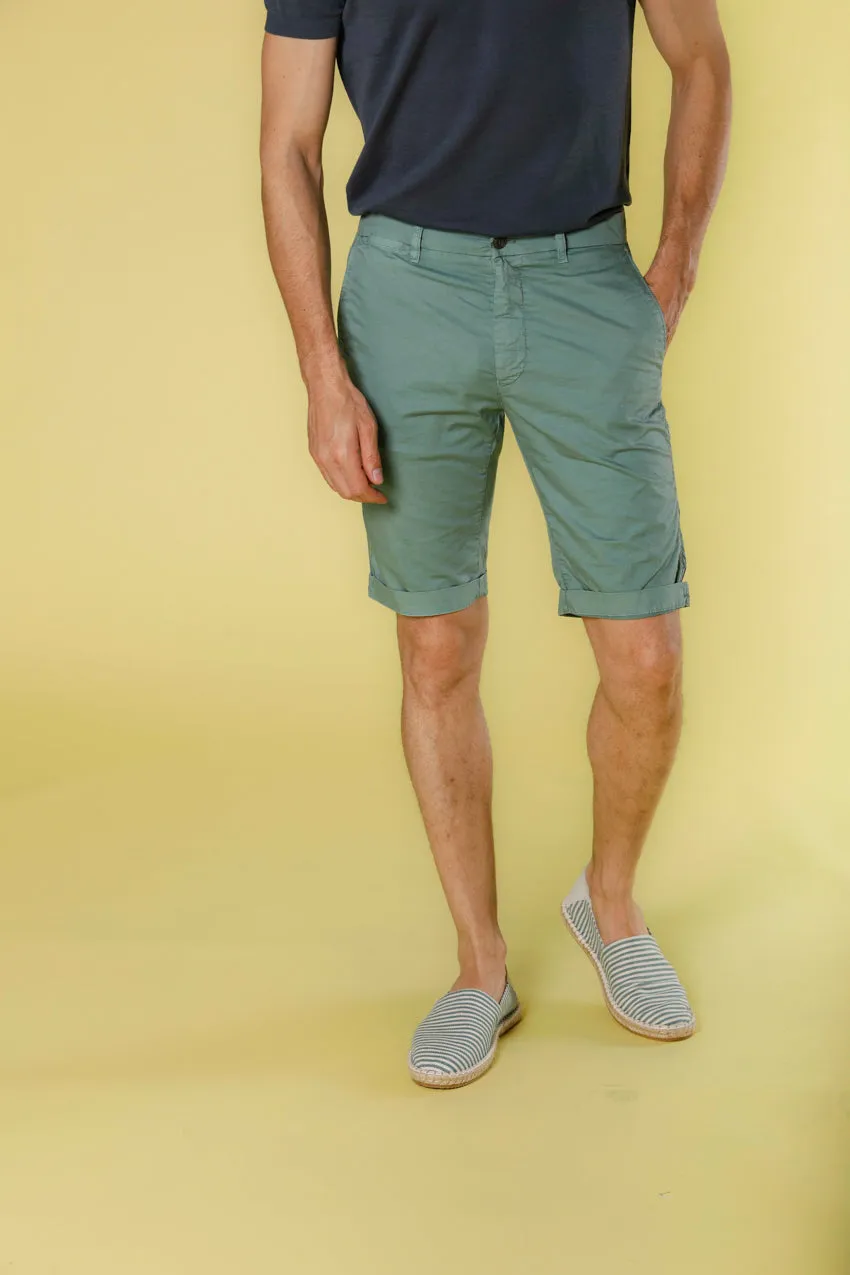 London men's chino bermuda in stretch gabardine regular fit ① sold by Mason's