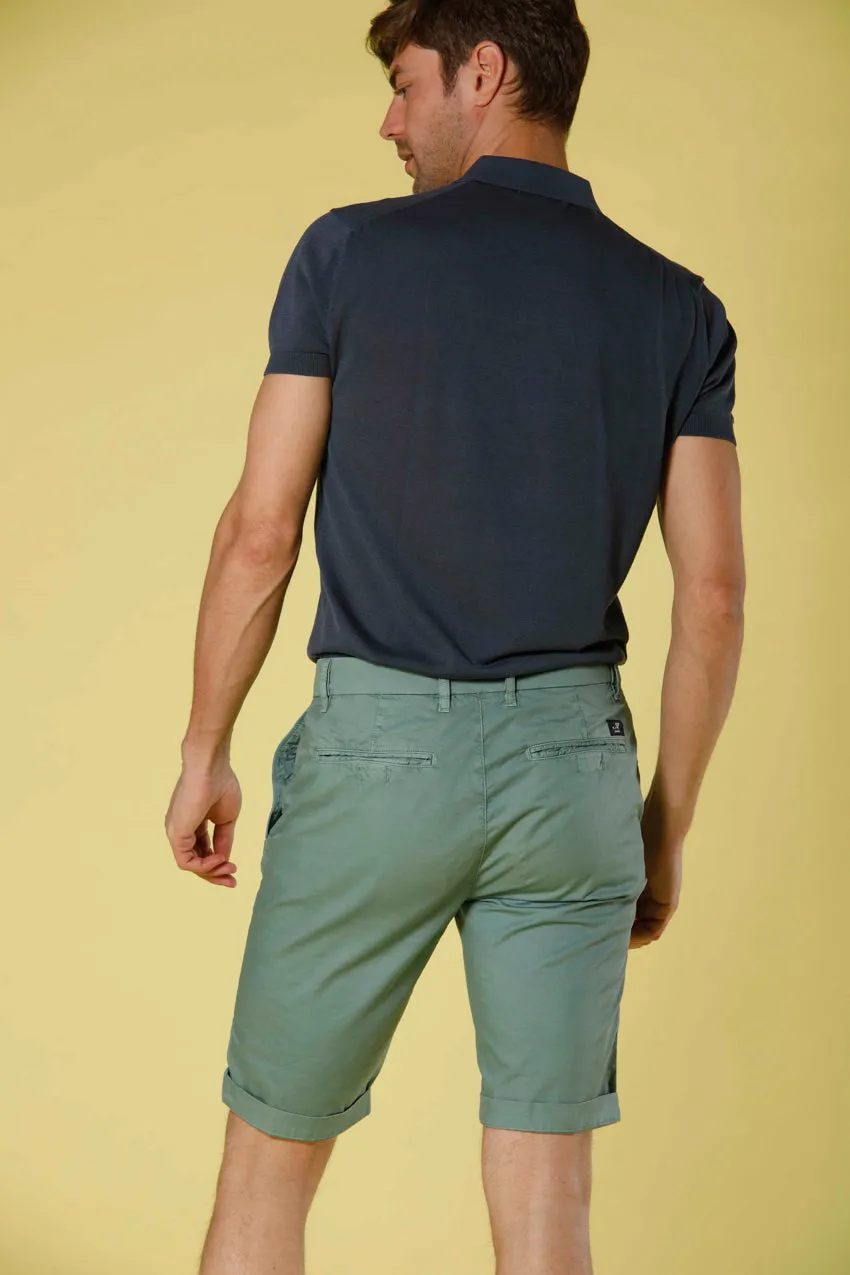 London men's chino bermuda in stretch gabardine regular fit ① sold by Mason's product image thumbnail 3