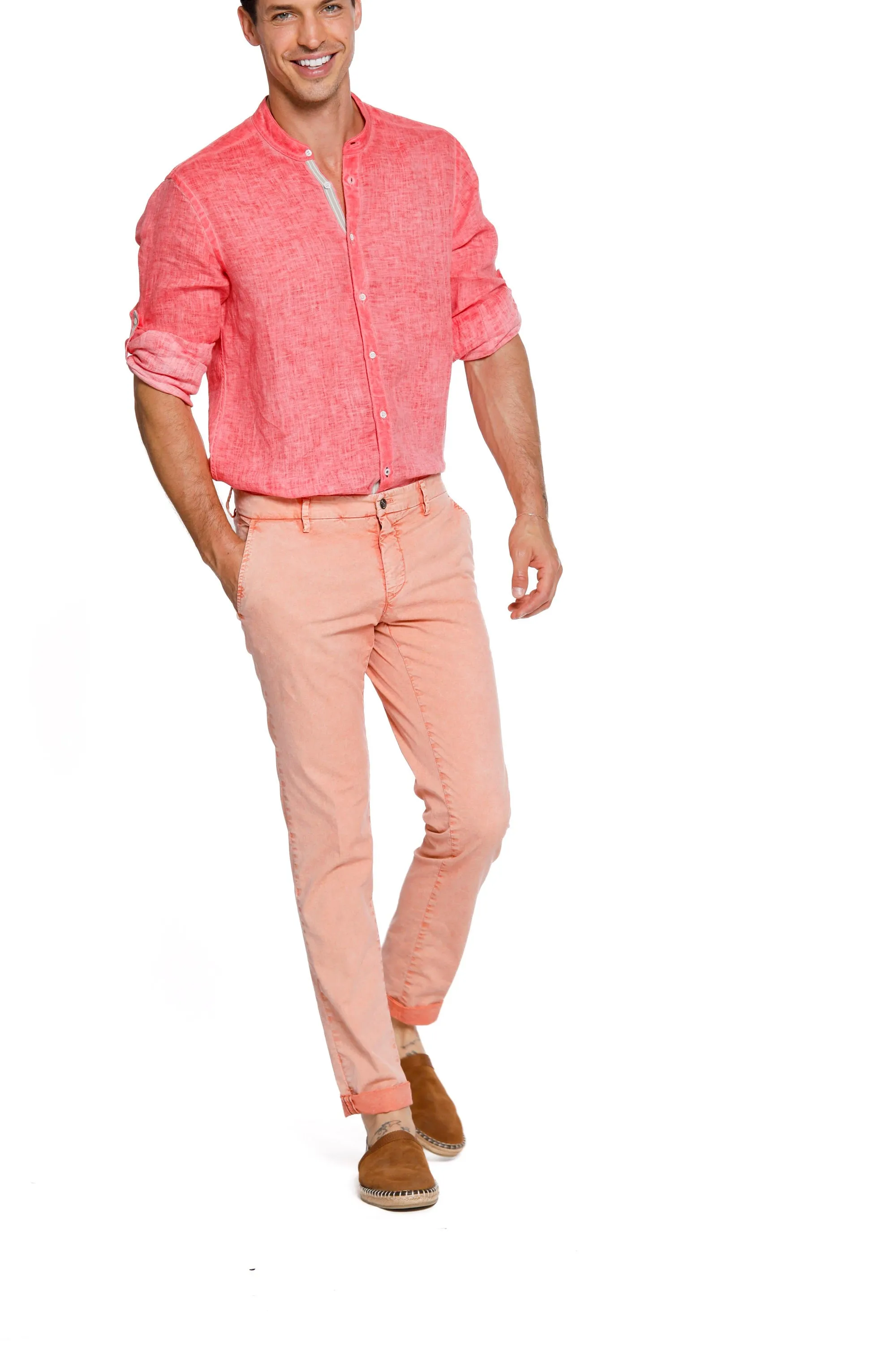 Milano Style Essential man chino pants in stretch cotton icon washing extra slim sold by Mason's product image thumbnail 2