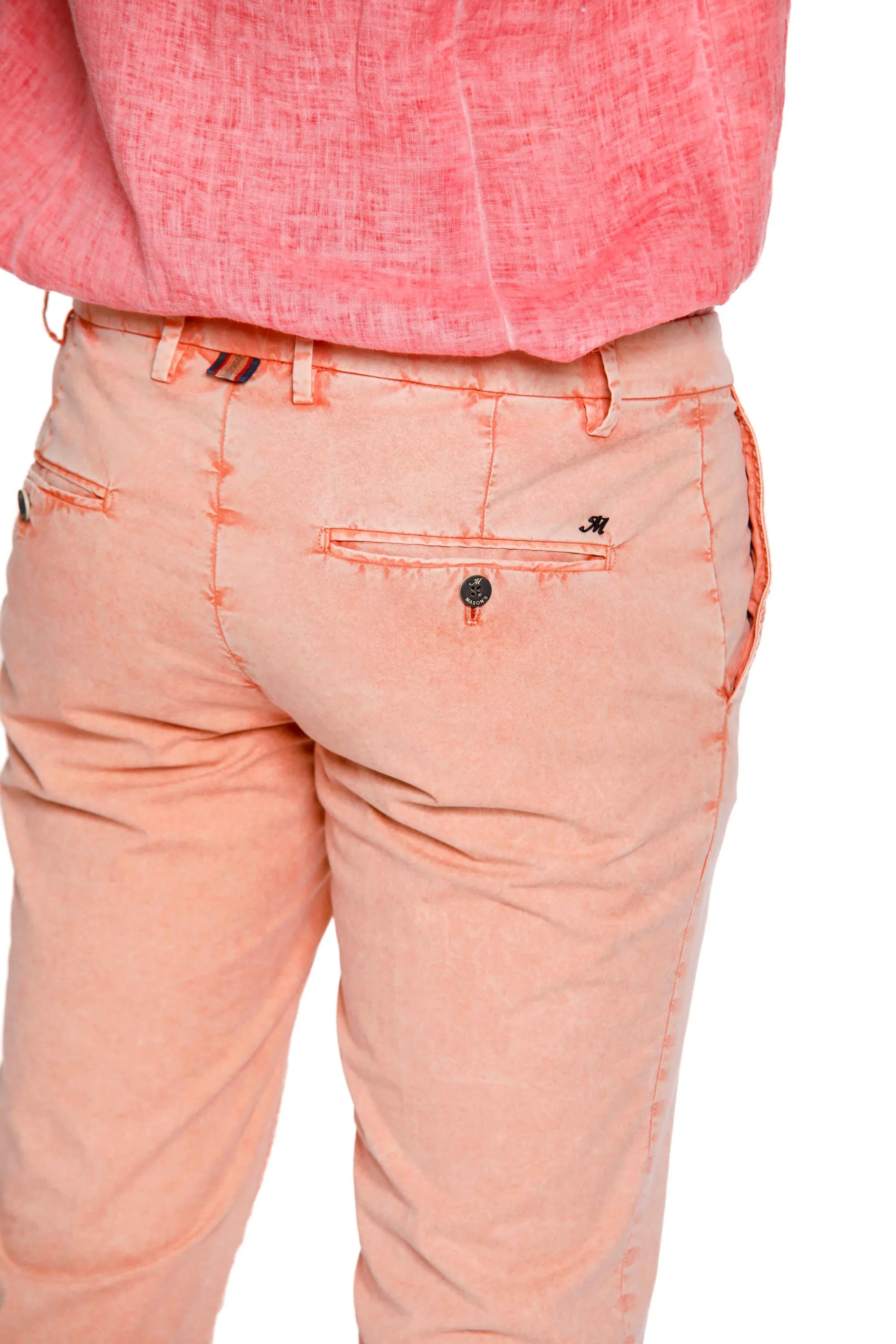 Milano Style Essential man chino pants in stretch cotton icon washing extra slim sold by Mason's product image thumbnail 5