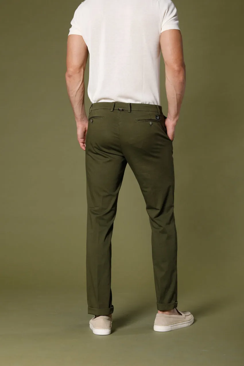 New York men's chino pants in stretch satin regular ① sold by Mason's product image thumbnail 2