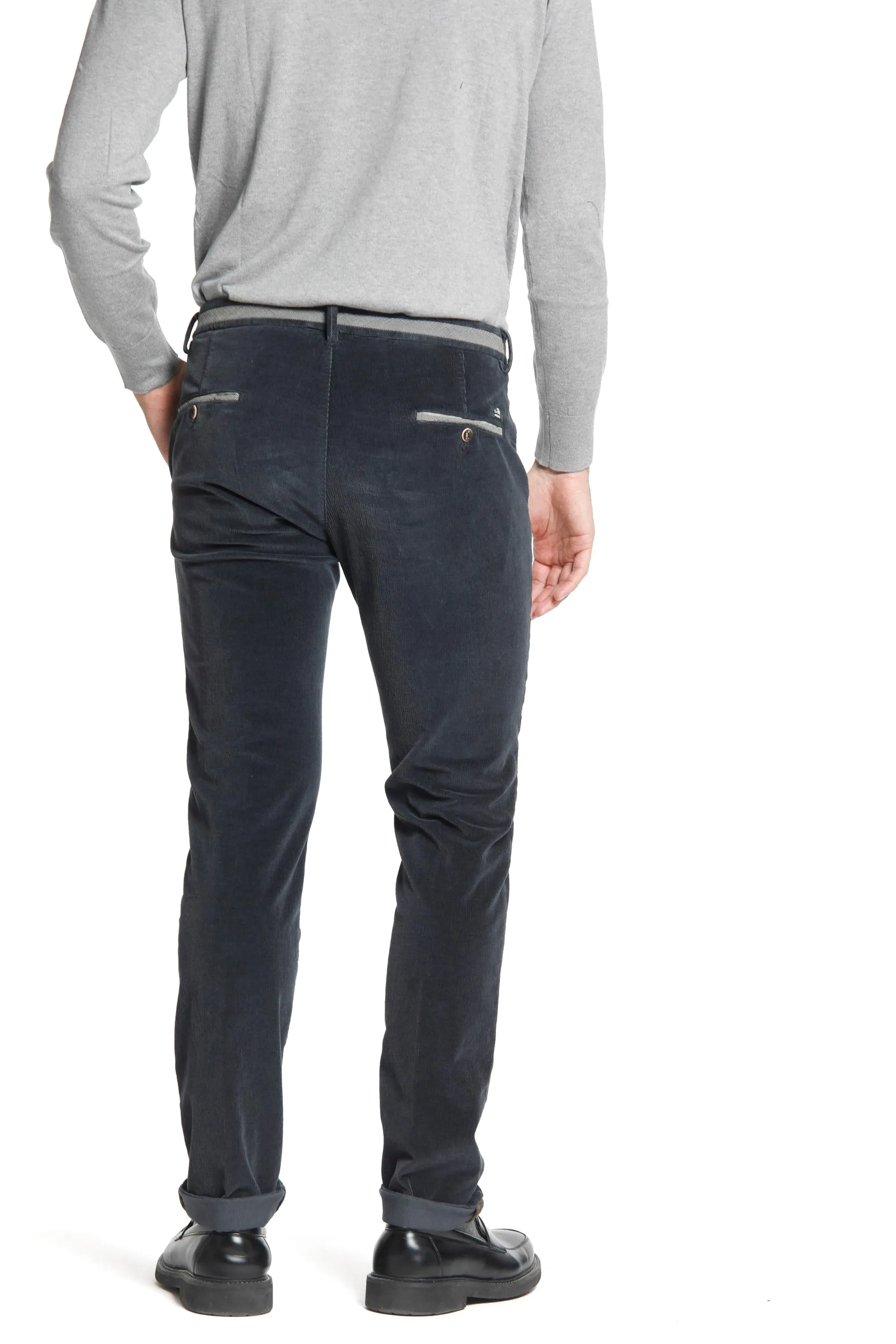 Torino University man 1500 velvet striped chino pants slim sold by Mason's product image thumbnail 4