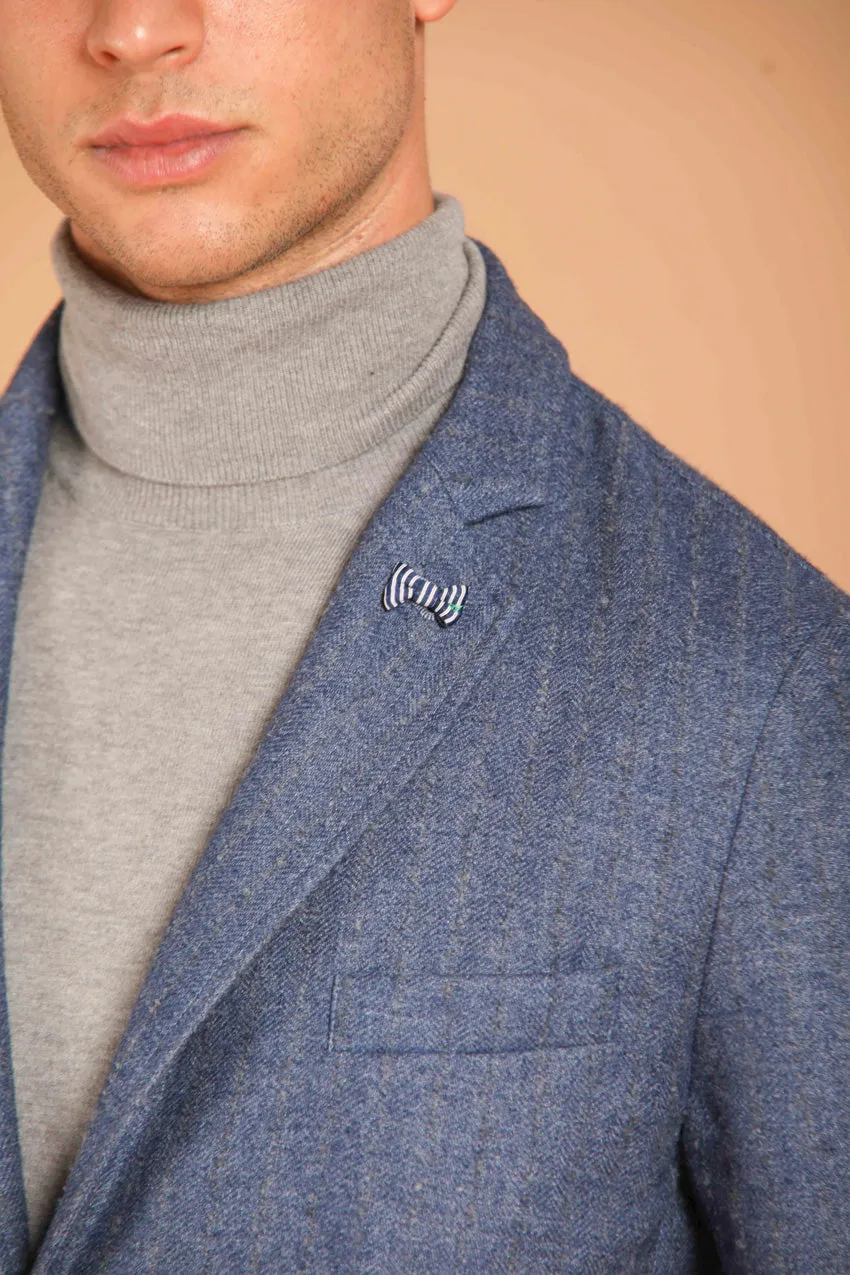 Da Vinci men's blazer in pinstripe effect flannel regular fit sold by Mason's product image thumbnail 3