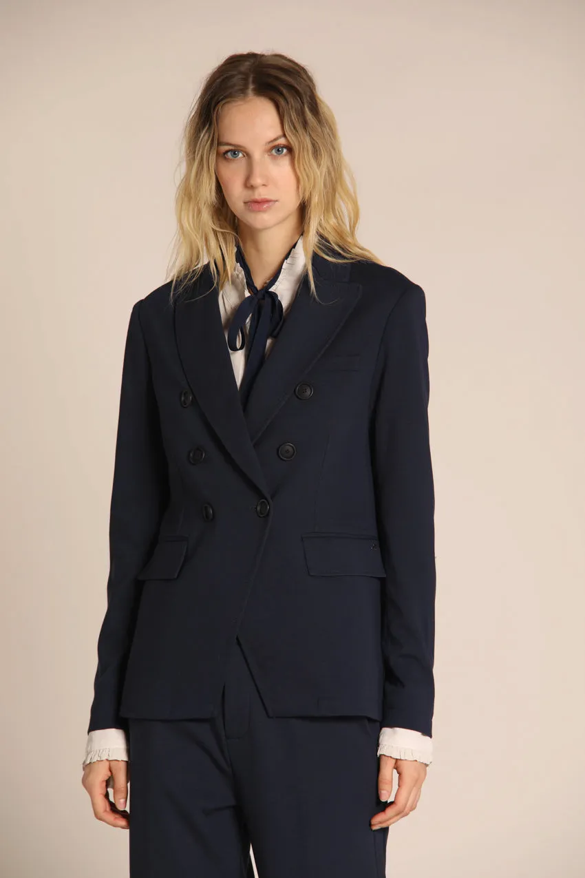 Caroline women's blazer in jersey technical sold by Mason's