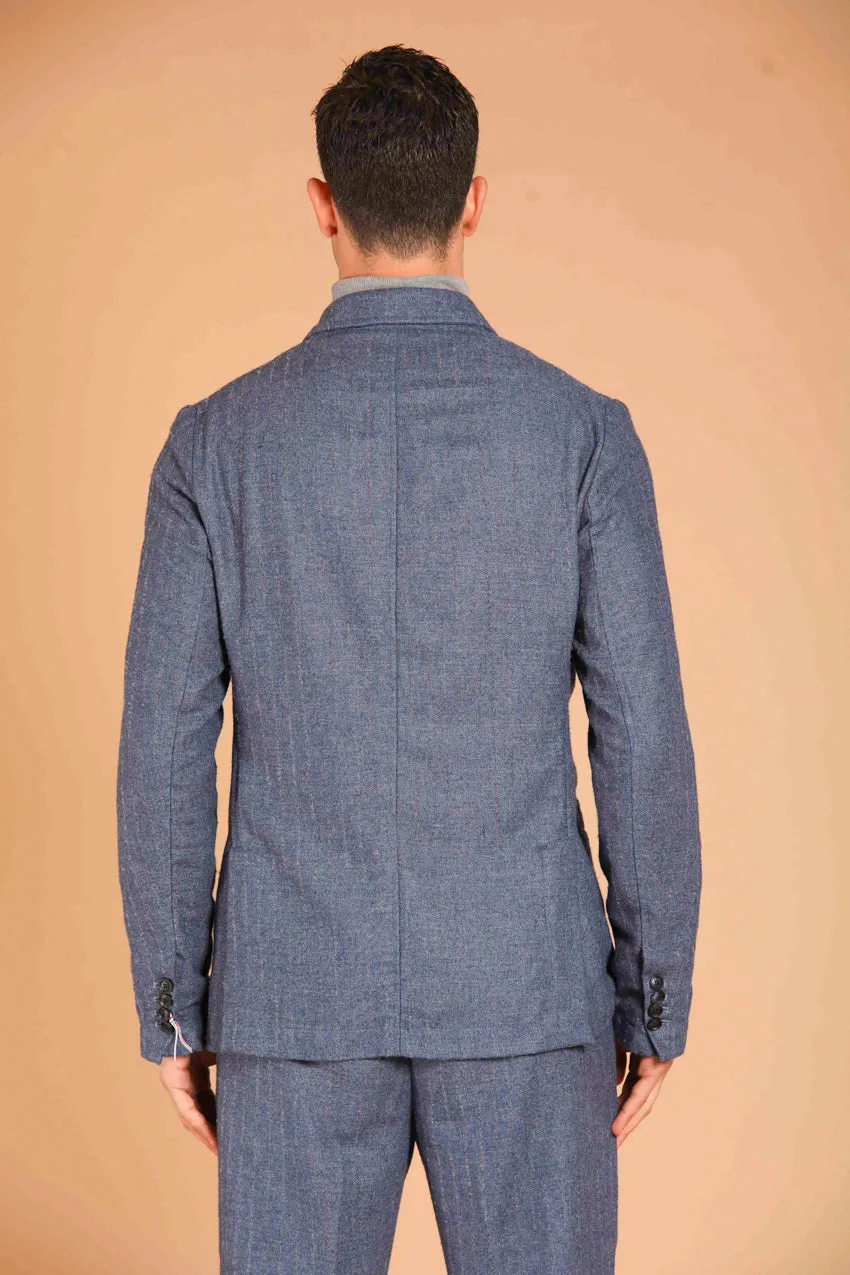 Da Vinci men's blazer in pinstripe effect flannel regular fit sold by Mason's product image thumbnail 4