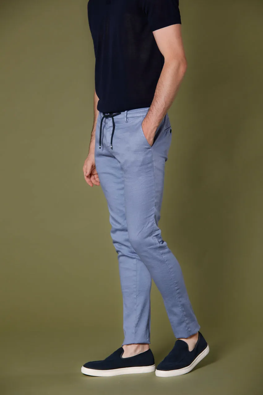 Milano Jogger men's chino jogger in cotton and linen extra slim sold by Mason's product image thumbnail 5