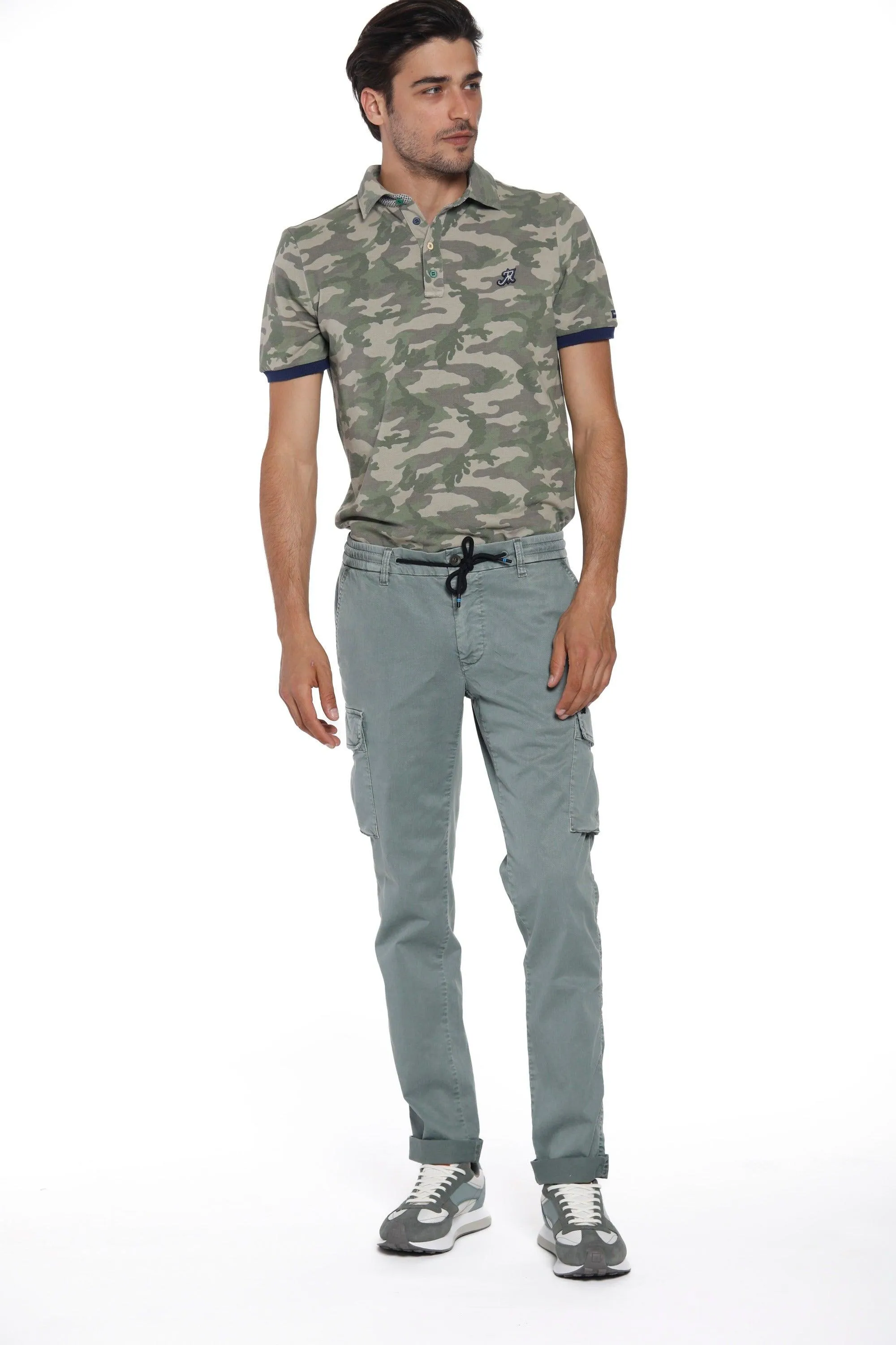 Chile Jogger man cargo pants in cotton and tencel extra slim sold by Mason's product image thumbnail 2