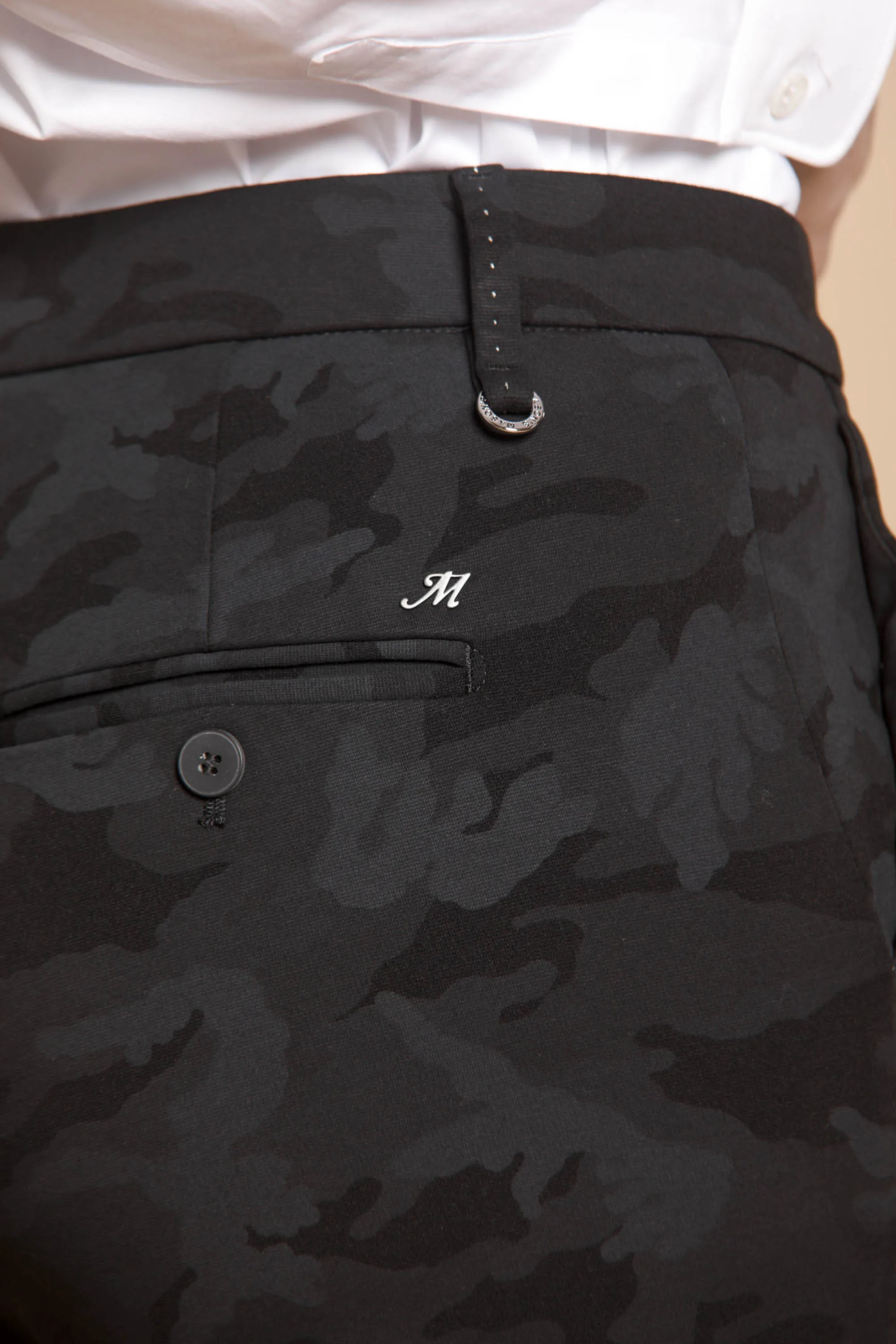 New York Slim woman camouflage patterned jersey chino pants ① sold by Mason's product image thumbnail 4