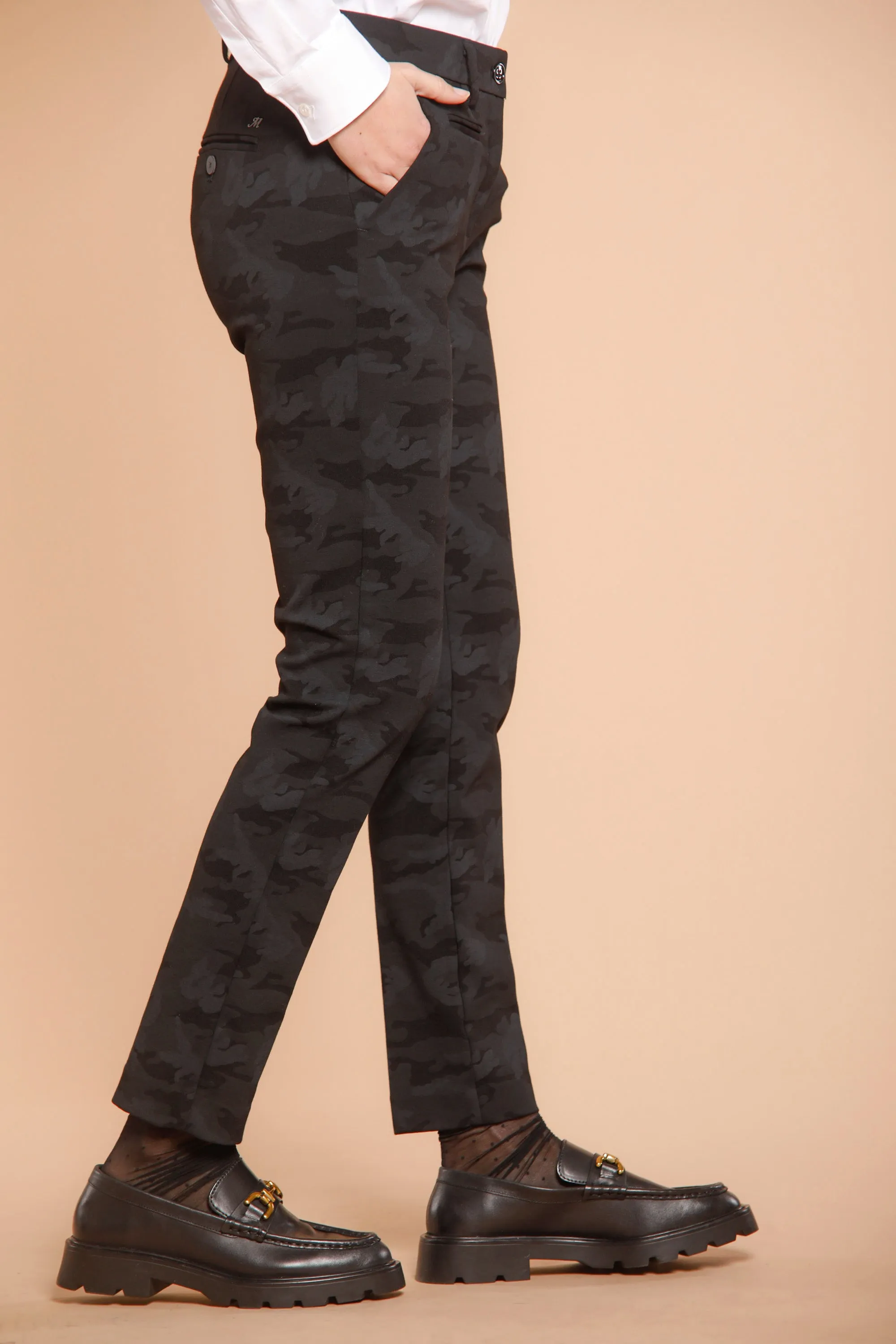 New York Slim woman camouflage patterned jersey chino pants ① sold by Mason's product image thumbnail 2
