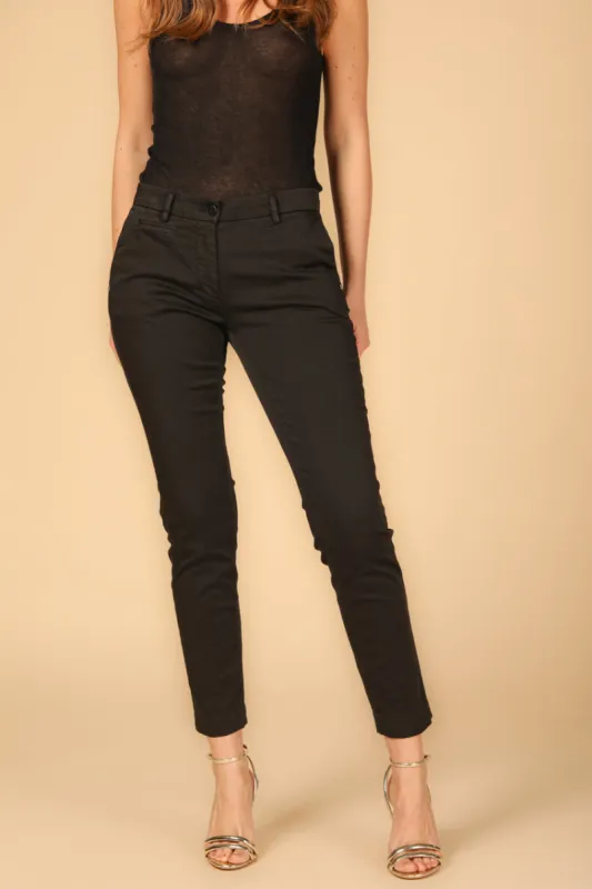 New York Slim women's chino pants in stretch satin slim ① sold by Mason's