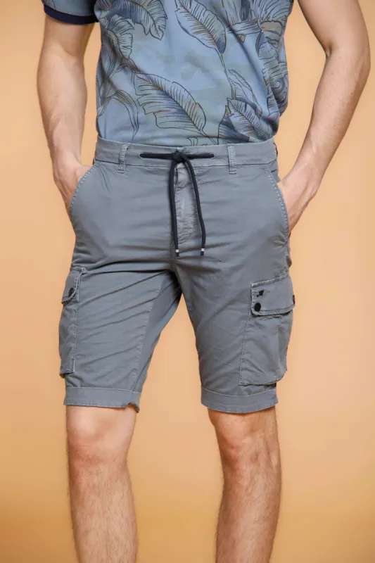Chile Athleisure man cargo bermuda in stretch gabardine regular sold by Mason's
