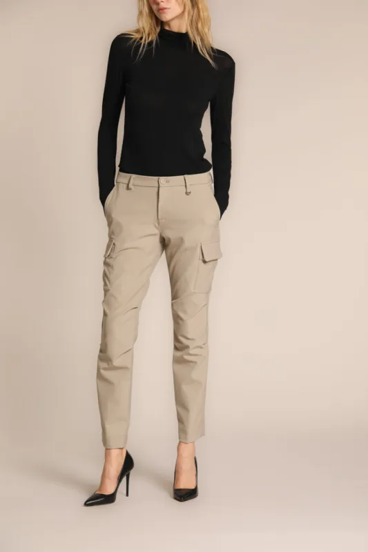 Chile City women's cargo pants in jersey curvy fit sold by Mason's