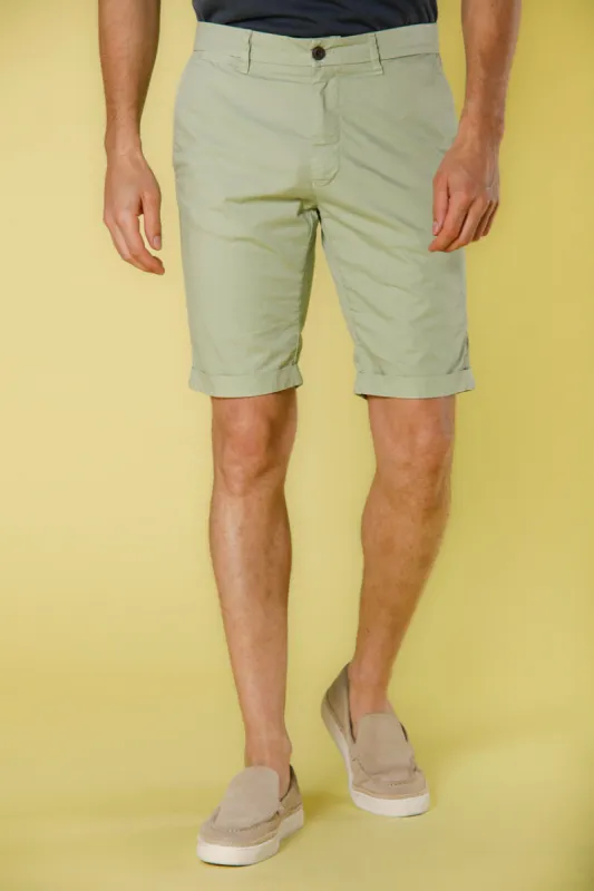 London men's chino bermuda in stretch gabardine regular fit ① sold by Mason's